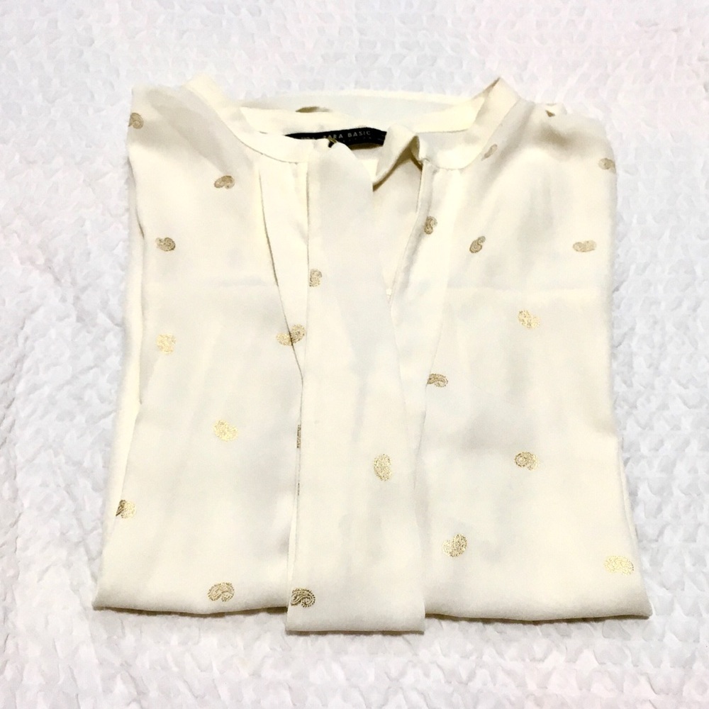 paisley printed blouse